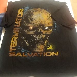 49 Terminator boys Med black short sleeve vintage T-shirt